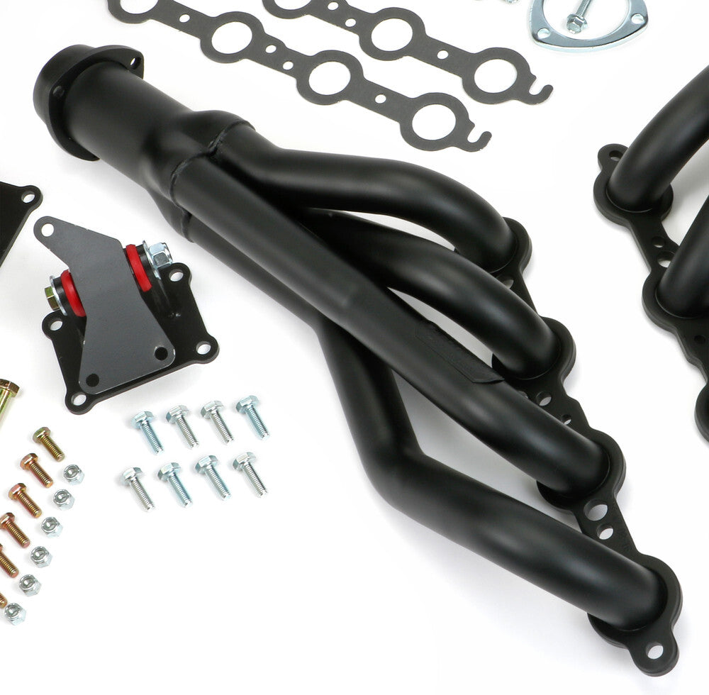 Trans-Dapt Performance SWAP IN A BOX KIT Into Auto Trans- Black Maxx Headers 42053 fits 1973 1974 Chevrolet C10 Pickup / 1973 1974 Chevrolet C10 Suburban / 1973 1974 Chevrolet C20 Pickup / 1973 1974 Chevrolet C20 Suburban / 1973 1974 GMC C15/c1500 Pickup