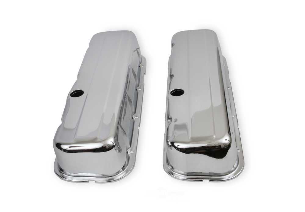 Mr Gasket Chrome Tall-Style Valve Covers without Baffle 9802 fits 1965-2000 Chevrolet / GMC