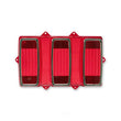 Load image into Gallery viewer, Scott Drake Tail Light Lens with Stainless Trim C9ZZ-13450-A fits 1969 Ford Mustang
