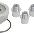 Load image into Gallery viewer, Derale Low Profile Pressure Relief Sandwich Adapter w/ 3/8" NPT Ports &amp; 22x1.5mm Thread 25783