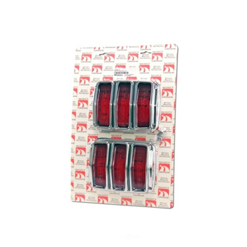 Scott Drake Tail Light Lens and Bezel Kit KIT-ELC-3 fits 1964-1966 Ford Mustang