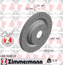 Load image into Gallery viewer, Zimmermann Coated Brake Disc 3688 fits 2013-2014 Mercedes-Benz GL350 / 2013-2014 Mercedes-Benz GL450 / 2013 Mercedes-Benz GL550 / 2013 Mercedes-Benz ML350