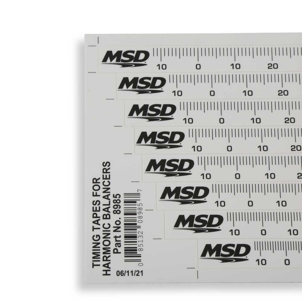 MSD Timing Tape - Harmonic Balancer - 5.25" to 8.00" 8985
