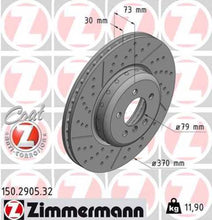 Load image into Gallery viewer, Zimmermann Brake Disc 150.2905.32 fits 2012-2021 BMW 228I / 228I xDrive / 230I / 230I xDrive / 335I / 335I GT xDrive / 335I xDrive / 340I