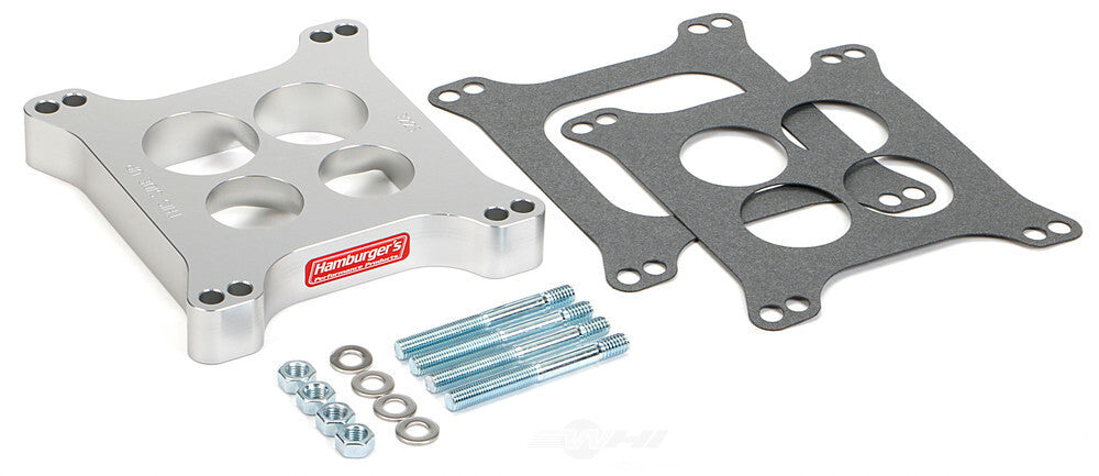 Hamburger's Performance AVS Style Carburetor Spacer, 1 in. Ported Torque-Flow Design- Billet Aluminum 3225
