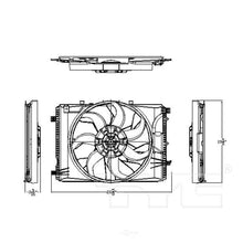 Load image into Gallery viewer, TYC Auxiliary Fan Assembly 623130 fits 2008-2020 Mercedes-Benz C250 / C300 / C350 / C63 Amg / CLA250 / CLS400 / E250 / E350