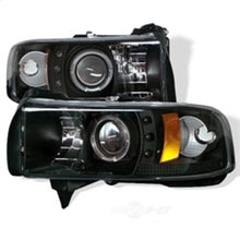 Load image into Gallery viewer, Spyder Auto (Spyder Signature) Projector Headlights - LED Halo - Black 5010087 fits 1994-2001 Dodge Ram 1500 / 1994-2002 Dodge Ram 2500 / 1994-2002 Dodge Ram 3500