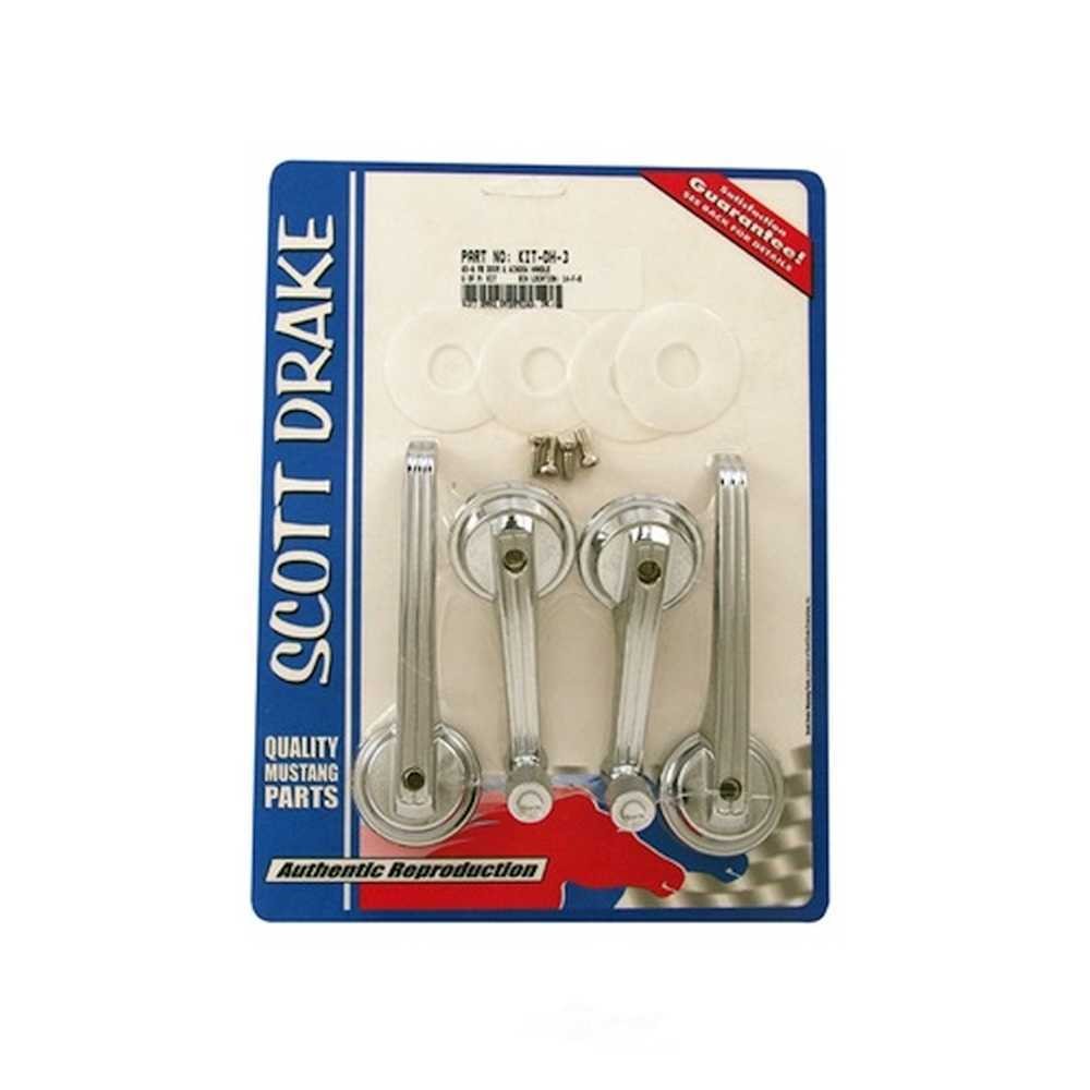 Scott Drake Door Handle & Window Crank Kit KIT-DH-3 fits 1965-1967 Ford Mustang