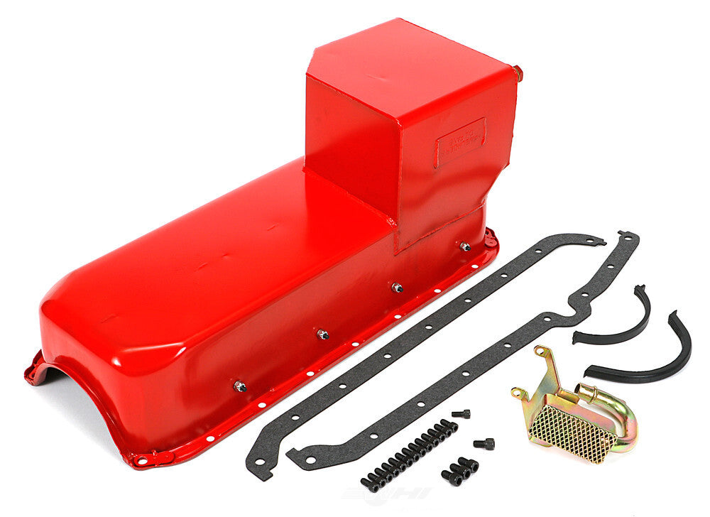 Hamburger's Performance ECONO-SERIES Oil Pan; -into Swap- Drag Race; 7 Qt; WET Sump 1099 fits 1955-1979 Chevy SB S10
