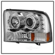 Load image into Gallery viewer, Spyder Auto (Spyder Signature) 1PC Projector Headlights - Version 2 - LED Halo - Chrome 5010360 fits 2000-2004 Ford Excursion / 1999-2004 Ford F-250 Super Duty