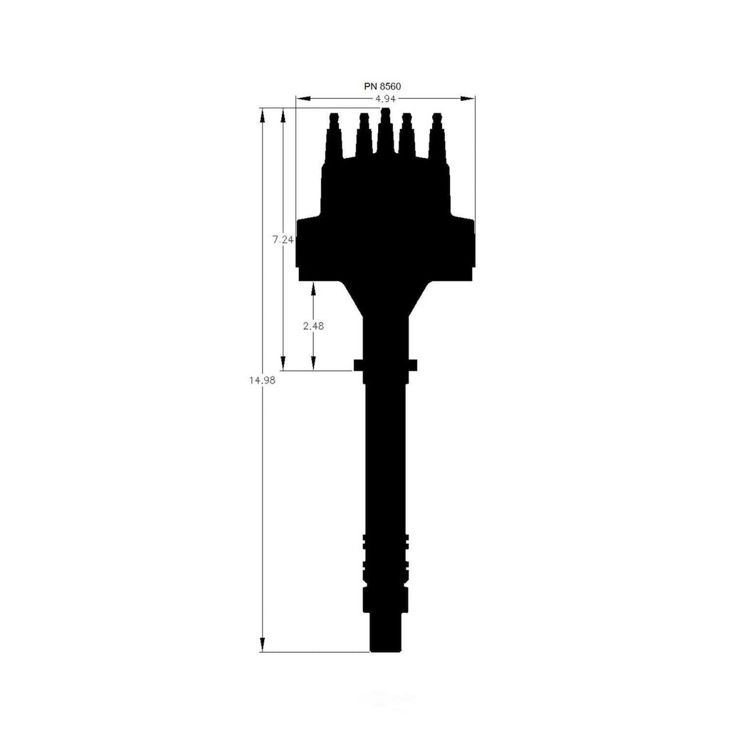 MSD Marine Certified Distributor 8560 fits 1955-2003 Chevrolet / GMC V8