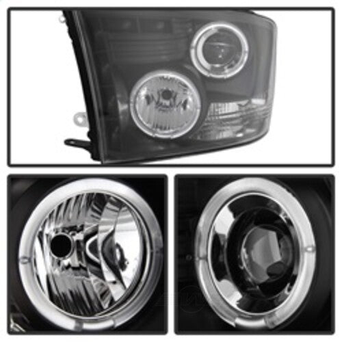 Spyder Auto (Spyder Signature) Projector Headlights - LED Halo - Black 5010032 fits 2009-2010 Dodge Ram 1500 / 2011-2018 Ram 1500 / 2011-2016 Ram 2500 / 2011-2016 Ram 3500