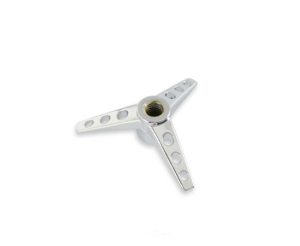 Mr Gasket Mr. Gasket Air Cleaner Wing Nut - Tri-Bar - Chrome 9868