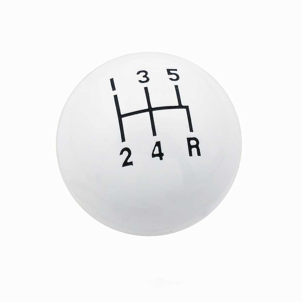 Mr Gasket Shifter Knob - 5-Speed Pattern - White 9619