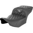 Load image into Gallery viewer, Saddlemen Roadsofa™ Extended Reach Seat - without Backrest - Lattice Stitch - White Stitch 823-07-20706 fits 2023-2024 Harley-Davidson FLTR, FLHX