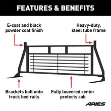 Load image into Gallery viewer, ARIES Classic Black Steel Headache Rack 111002 fits 2015-2020 Ford F-150