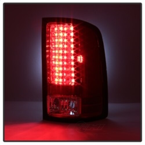 Spyder Auto (Spyder) LED Tail Lights - Red Clear 5014955 fits 2007-2013 GMC Sierra / 2007-2013 GMC Sierra 1500 / 2007-2014 GMC Sierra 2500 HD / 2011-2013 GMC Sierra 3500 HD