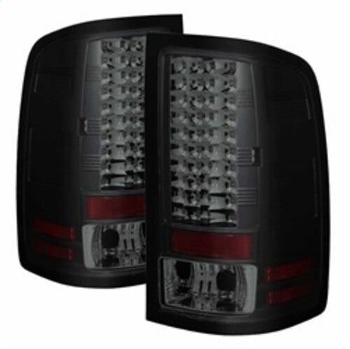 Spyder Auto (Spyder) LED Tail Lights - Black Smoke 5078186 fits 2007-2013 GMC Sierra / 2007-2013 GMC Sierra 1500 / 2007-2014 GMC Sierra 2500 Hd / 2011-2013 GMC Sierra 3500 Hd