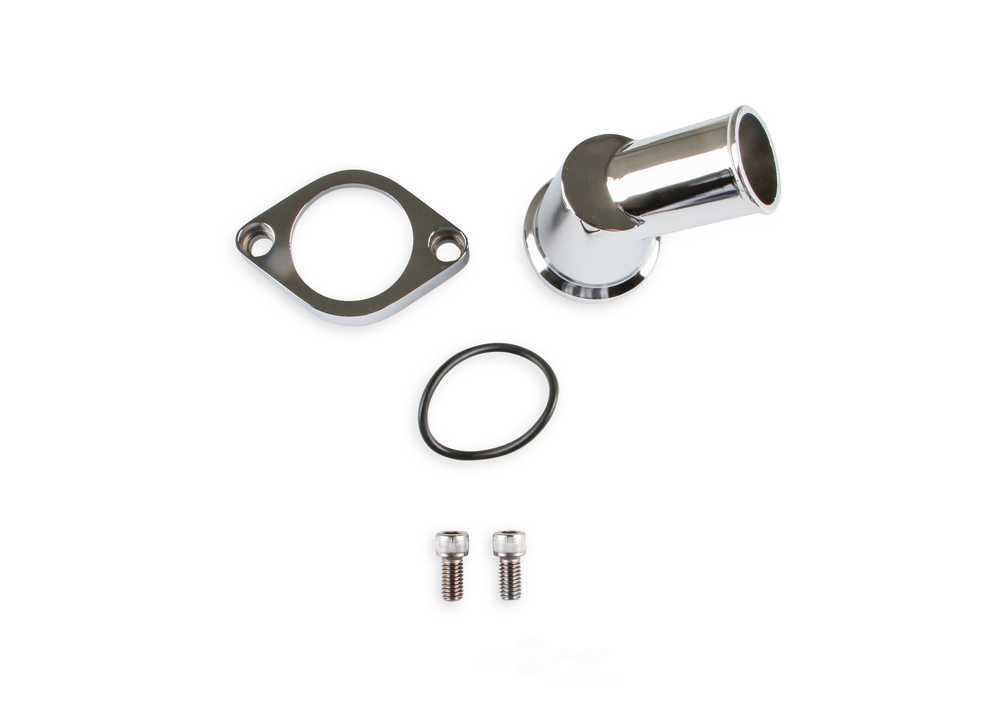 Mr. Gasket O-Ring Style Chrome Water Neck - 45 Degree 9141G fits 1967-1975 Chevrolet / GMC