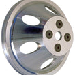 Load image into Gallery viewer, Trans-Dapt Performance Water Pump Pulley; 1 Groove; Short W/P- Mach. Aluminum 8874 fits 1966-1968 Chevrolet Bel Air / 1966-1967 Chevrolet Biscayne / 1966-1968 Chevrolet Chevelle / 1966-1968 Chevrolet Corvette / 1966-1968 Chevrolet EL CAMINO