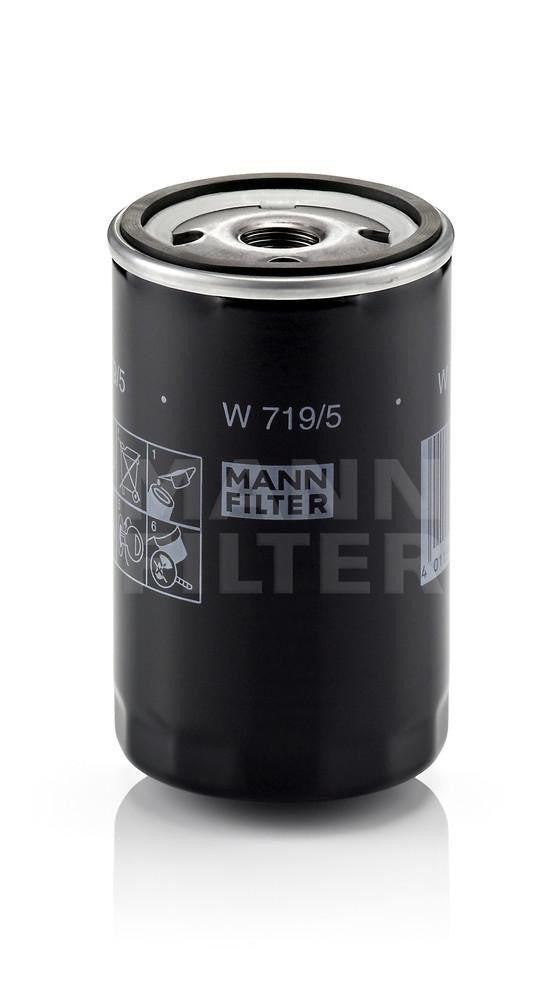 Mann-Filter Oil Filter W 719/5 fits 1977-1999 Audi / Porsche / Volkswagen