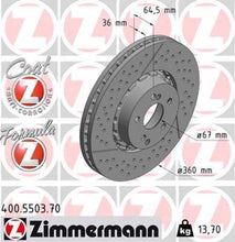 Load image into Gallery viewer, Zimmermann Brake Disc 5503 fits 2003-2025 Mercedes-Benz Amg / Amg GT / Amg GT 43 / Amg GT 53 / Amg GT Black Series / Amg GT C / Amg GT R / Amg GT R PRO