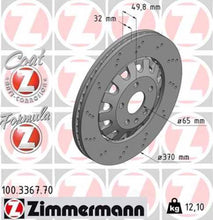 Load image into Gallery viewer, Zimmermann Brake Disc 3367 fits 2012-2013 Audi TT RS Quattro