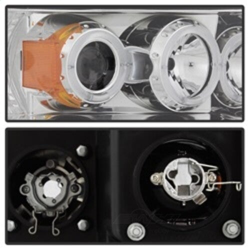 Spyder Auto (Spyder Signature) Projector Headlights - LED Halo - Chrome 5009982 fits 2002-2005 Dodge Ram 1500 / 2003-2005 Dodge Ram 2500 / 2003-2005 Dodge Ram 3500