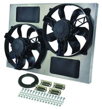 Load image into Gallery viewer, Derale Powerpack - High Output Dual 11" Electric RAD Fan/Aluminum Shroud Kit 16833