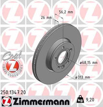 Load image into Gallery viewer, Zimmermann Coated Brake Disc 1347 fits 2001-2003 Volkswagen Eurovan