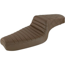 Load image into Gallery viewer, Saddlemen Step-Up Seat - Front Tuck-n-Roll/Rear Lattice Stitch - Brown 879-03-176BR