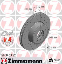 Load image into Gallery viewer, Zimmermann Brake Disc 3403 fits 2004-2007 BMW 525I / 530I / 2006-2007 BMW 525XI / 530XI / 2008 BMW 528XI / 2008-2010 BMW 528I / 2009-2010 BMW 528I xDrive
