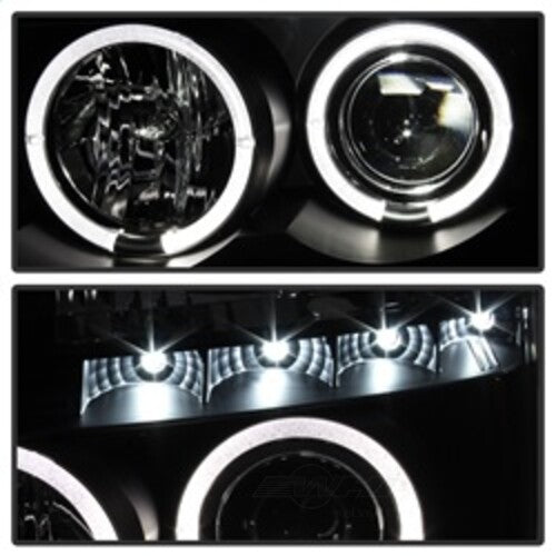 Spyder Auto (Spyder Signature) Projector Headlights - LED Halo - Black 5011572 fits 2005-2007 Nissan Armada / 2004-2015 Nissan Titan