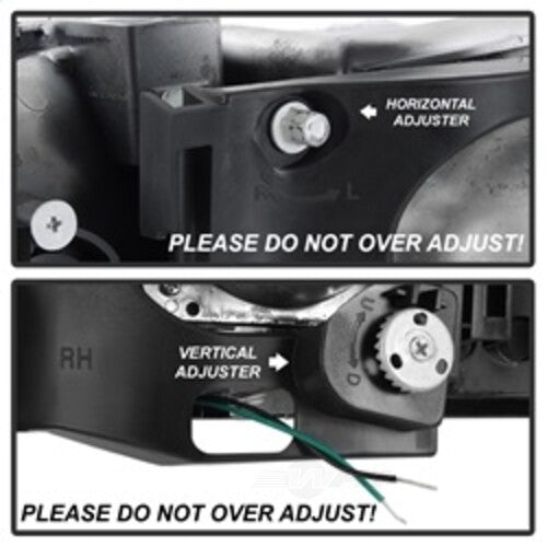 Spyder Auto Signature) Projector Headlights Version 2 Light Bar DRL Chrome 5084620 fits 1999-2007 GMC Sierra 1500 / 1999-2006 GMC Sierra 2500 / 2001-2006 GMC Sierra 3500 / 2000-2006 GMC Yukon / 2000-2006 GMC Yukon XL
