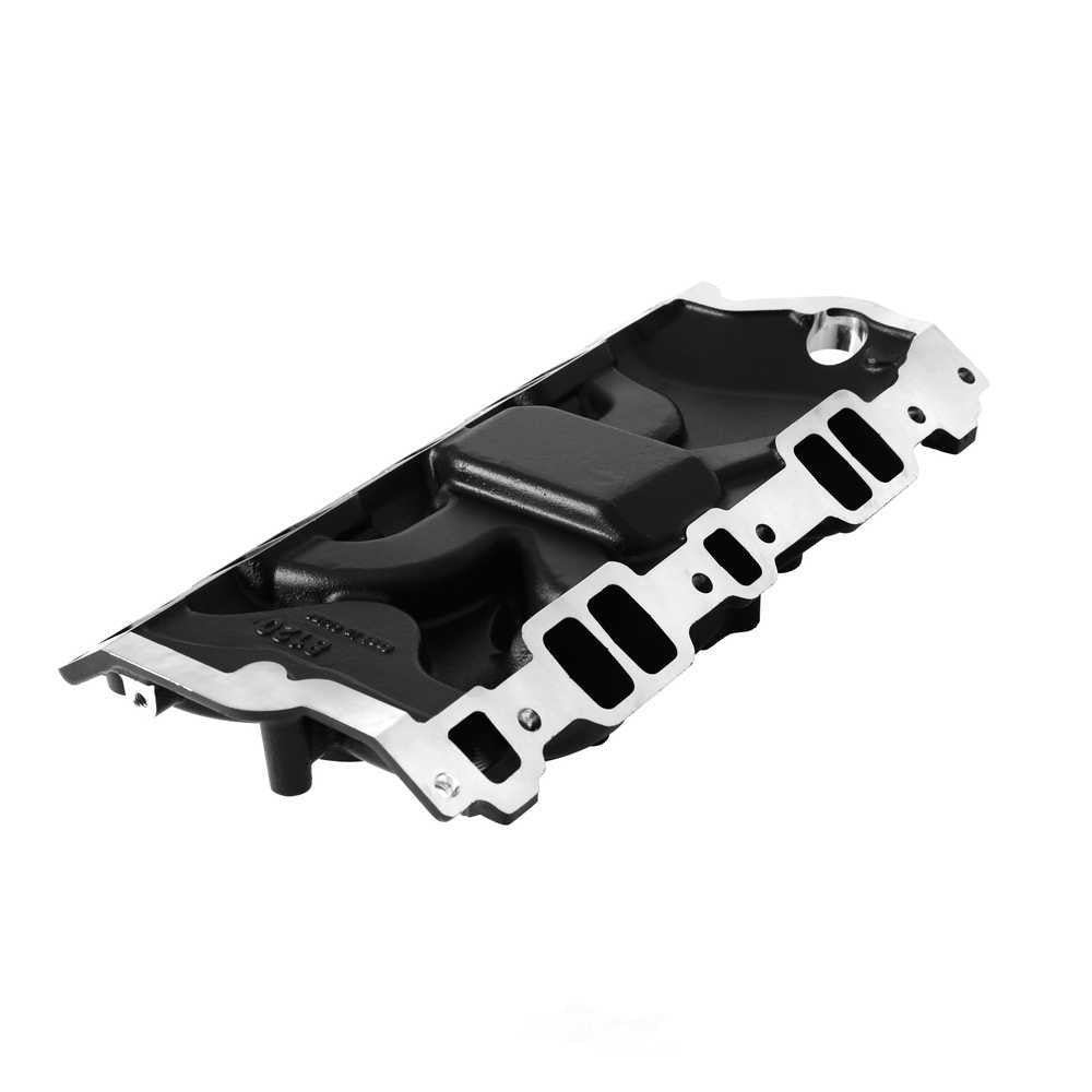 Weiand Street Intake - Black Ceramic 8120BK fits 1955-1979 Chevrolet / GMC Small Block V8