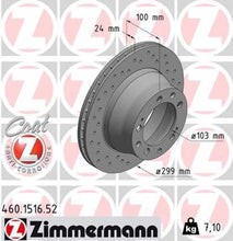 Load image into Gallery viewer, Zimmermann Brake Disc 1516 fits 1987-1991 Porsche 944 / 1989-1994 Porsche 911 / 1992-1995 Porsche 968