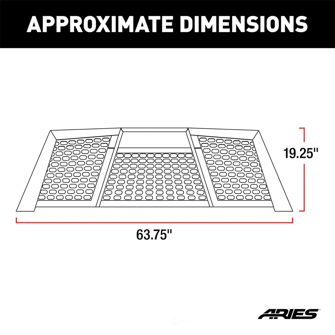 ARIES Switchback Black Aluminum Headache Rack 1110117 fits Toyota Tundra