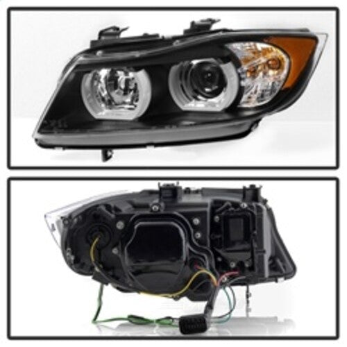 Spyder Auto (Spyder Signature) Projector Headlights - LBDRL - Black 5083432 fits 2006-2008 BMW 323I / 2007-2008 BMW 328I / 2007-2008 BMW 328XI / 2007-2008 BMW 335I / 2007-2008 BMW 335XI
