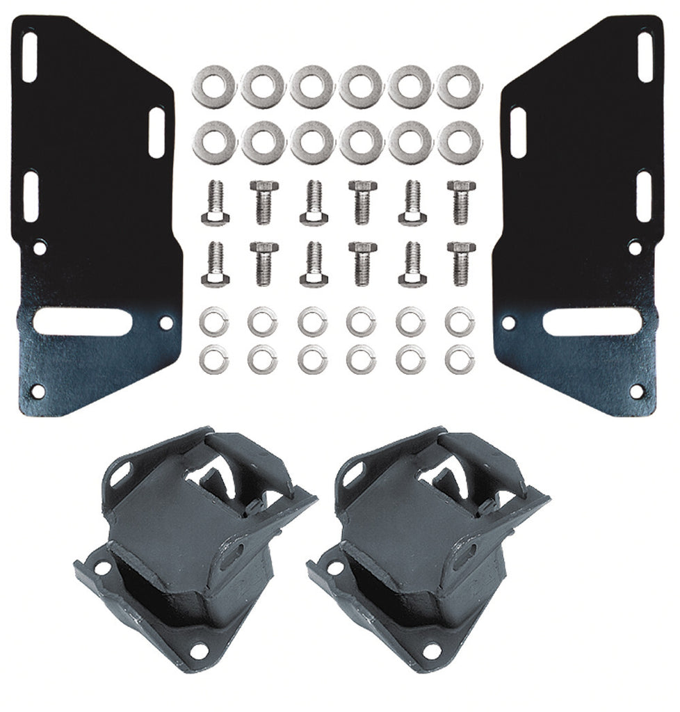 Trans-Dapt Performance Motor Mount Kit fits Chevrolet S10 / GMC S15 4.3L 2WD / TH350 / Chevrolet 283-350 / LT1