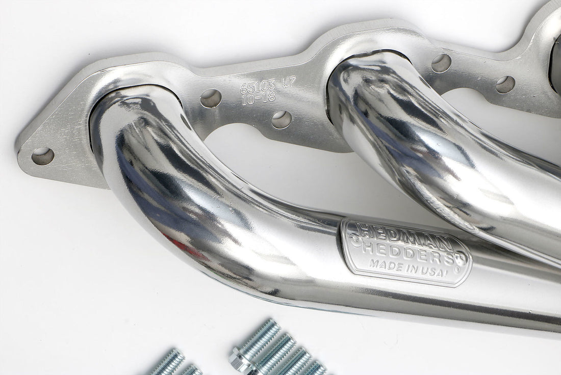 Hedman Hedders HTC Coated Headers; 2 in. Tube Dia; 3 in. Coll; MID-LENGTH Design 66103 fits 1965-1981 Chevrolet Bel Air, Biscayne, Camaro, Caprice, Chevelle, EL Camino, Impala, Laguna