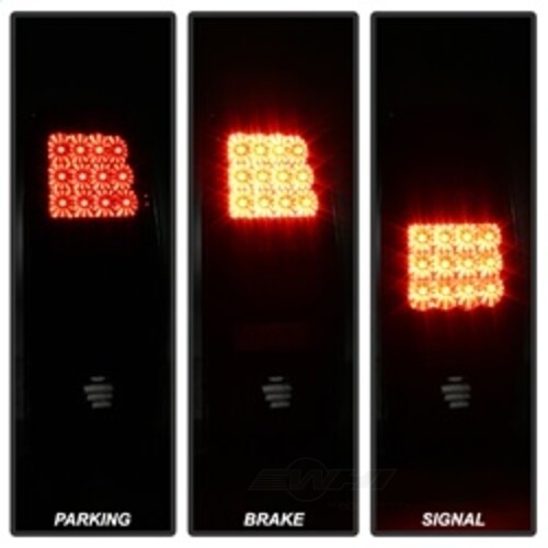 Auto LED Tail Lights Black Smoke 5078001 fits 2000-2006 Chevrolet Suburban 1500 / 2000-2006 Chevrolet Suburban 2500 / 2001-2006 Chevrolet Tahoe / 2000-2006 GMC Yukon DENALI / 2001-2006 GMC Yukon Xl 1500 DENALI / 2000-2006 GMC Yukon Xl 2500