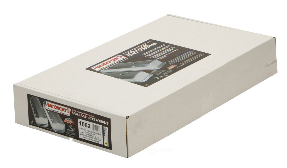 Hamburger's Performance Fabricated Aluminum Valve Covers; Engine; with Coil Brackets-POLISHED 1062 fits Chevy LS