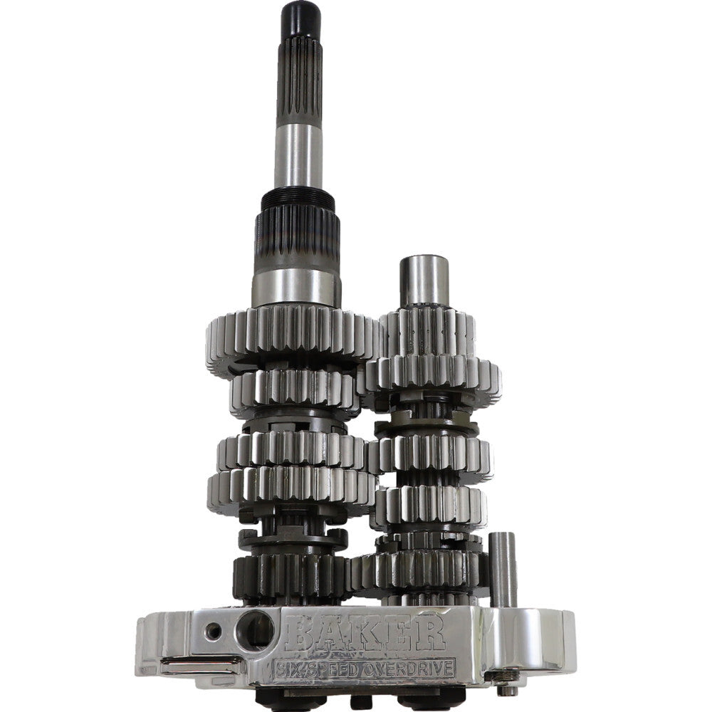 Baker 6-Speed Gear Set - Polished OD6-404P2-02 fits 2002-2006 Harley-Davidson Electra Glide / 2002-2006 Road Glide / 2002-2006 Road KING / 2006 Street Glide