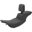 Load image into Gallery viewer, Saddlemen Tour Step-Up Seat - Rider Backrest - Front Lattice Stitch 897-07-192BR fits 1997-2007 Harley-Davidson FL