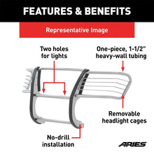 Load image into Gallery viewer, ARIES Polished Stainless Grille Guard 5058-2 fits Dodge Ram 1500