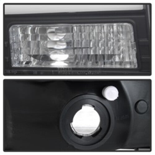 Spyder Auto (Spyder Signature) 1PC Light Bar Projector Headlights - Black 5084491 fits 2000-2004 Ford Excursion / 1999-2004 Ford F-250 Super Duty
