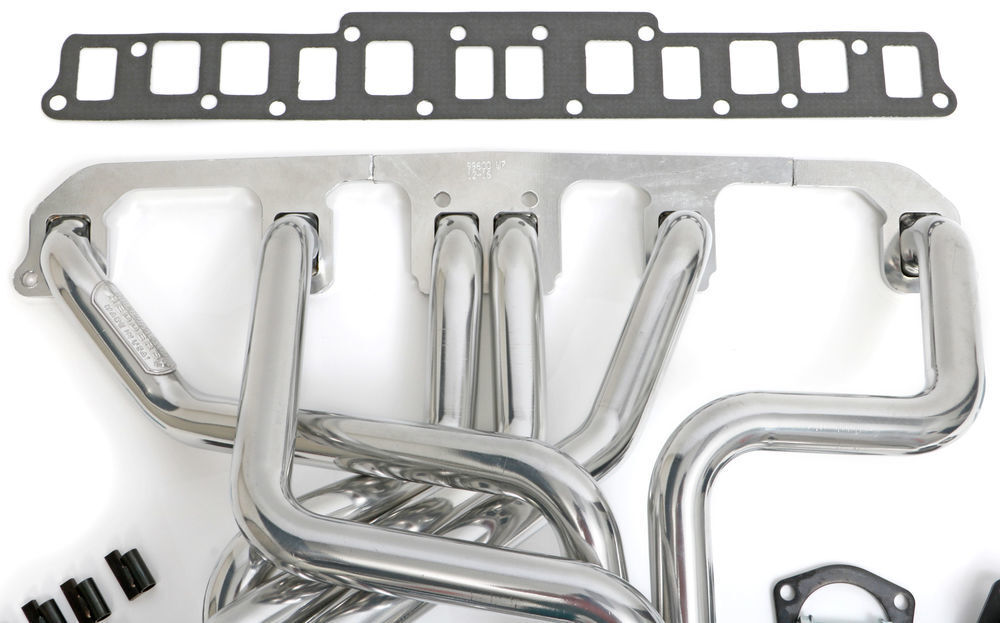 Hedman Hedders Silver Dual-Outlet Long-Tube Headers 99606 fits 1972-1983 Jeep CJ5 / 1972-1975 Jeep CJ6 / 1976-1986 Jeep CJ7