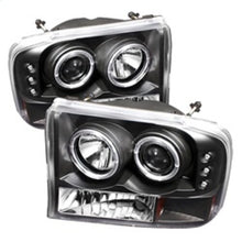 Load image into Gallery viewer, Spyder Auto (Spyder Signature) 1PC Projector Headlights - Version 2 - LED Halo - Black 5010339 fits 2000-2004 Ford Excursion / 1999-2004 Ford F-250 Super Duty