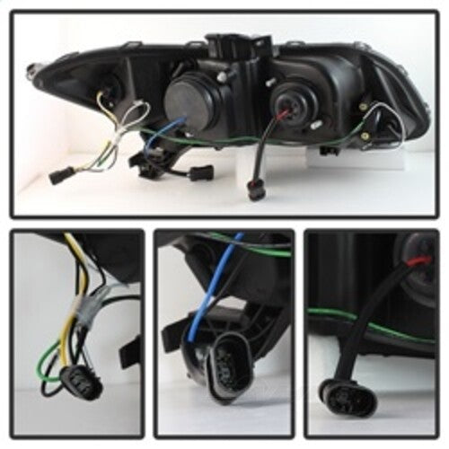 Spyder Auto (Spyder Signature) Projector Headlights - Light Bar DRL - Black 5076519 fits 2012-2013 Honda Civic