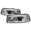 Load image into Gallery viewer, Spyder Auto Signature) Projector Headlights Version 2 Light Bar DRL Chrome 5084620 fits 1999-2007 GMC Sierra 1500 / 1999-2006 GMC Sierra 2500 / 2001-2006 GMC Sierra 3500 / 2000-2006 GMC Yukon / 2000-2006 GMC Yukon XL